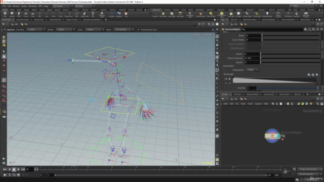 Humanoid Rigging For Games Using Houdini And KineFX – Screenshot 3