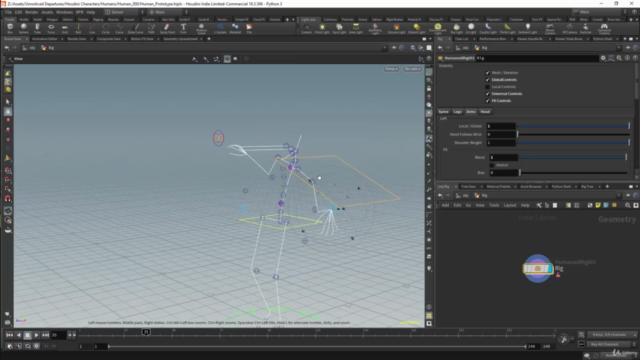 Humanoid Rigging For Games Using Houdini And KineFX – Screenshot 4