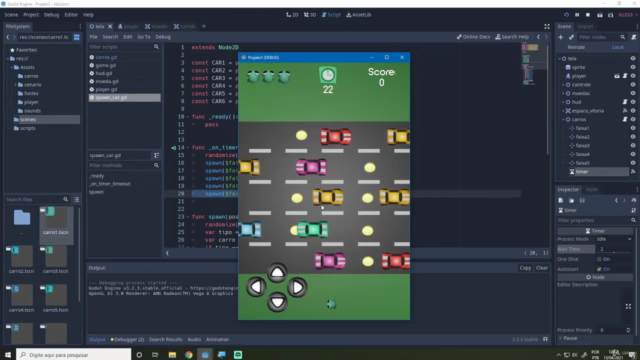 Criação de games mobile com a Godot – Screenshot 4