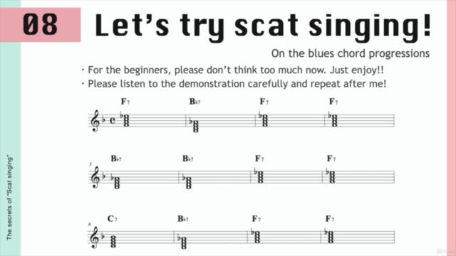 Let's try scat singing -Jazz vocal improvisation for singers – Screenshot 3