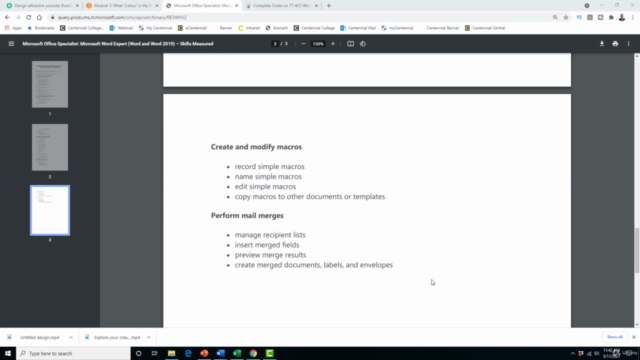 Microsoft Word 2019 Expert Exam (MO-101) – Screenshot 4