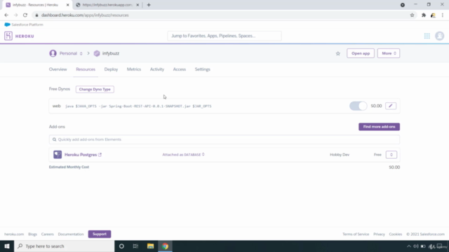 Deploy Spring Boot App with PostgreSQL On Heroku For FREE – Screenshot 4