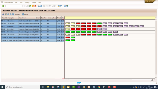 SAP Computerized KANBAN – Screenshot 4