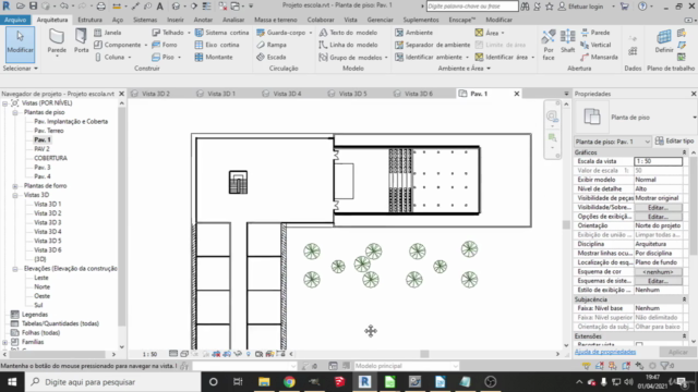 Arquitetura escolar - Projeto escola feito no Revit – Screenshot 2