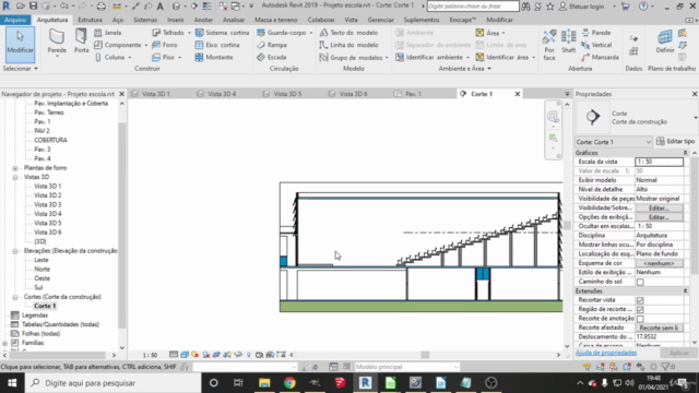 Arquitetura escolar - Projeto escola feito no Revit – Screenshot 3
