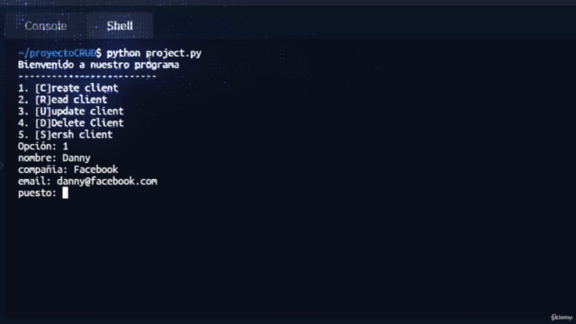 Curso Práctico de Python: Crea un CRUD Completo desde Cero – Screenshot 1