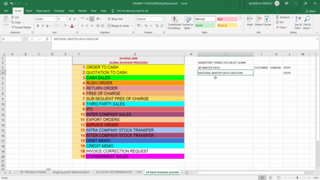 SAP S4 HANA Simple Logistics - End user training – Screenshot 1