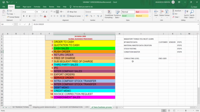 SAP S4 HANA Simple Logistics - End user training – Screenshot 4