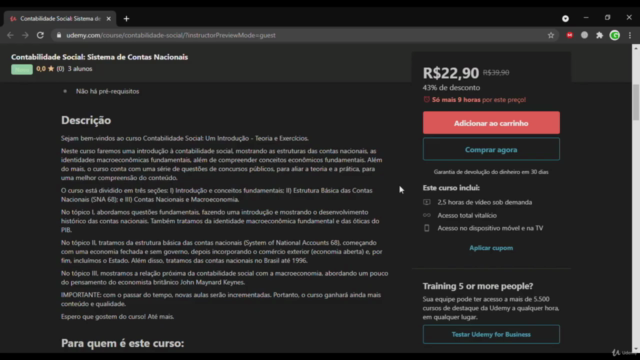 Contabilidade Social: Sistema de Contas Nacionais – Screenshot 1