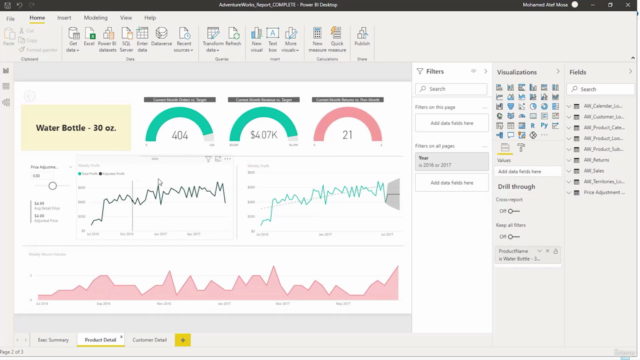 Business Intelligence using Microsoft Power BI (in Arabic) – Screenshot 1