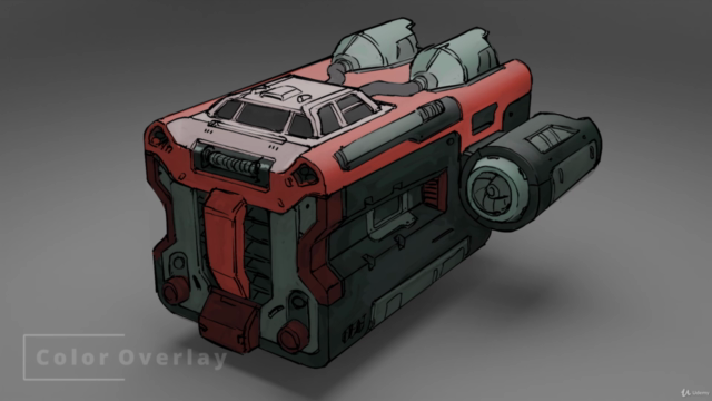 Spaceship Concept Art with Affinity Photo and Blender – Screenshot 4