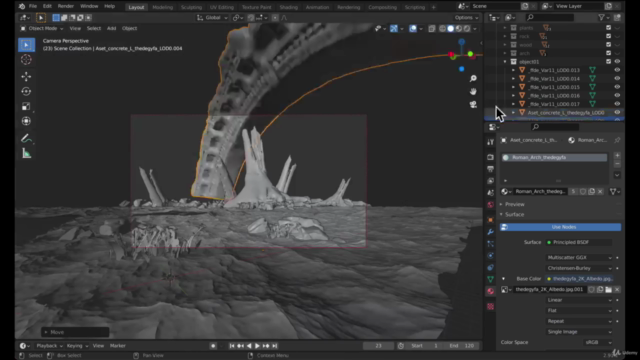 プロ世界観CGアーティストが伝える BlenderとMegascansで創作するファンタジー世界観デザイン3 – Screenshot 2