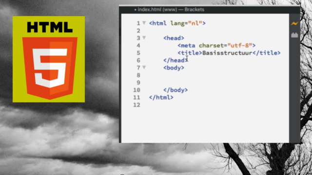 Basiscursus HTML5 – Screenshot 2