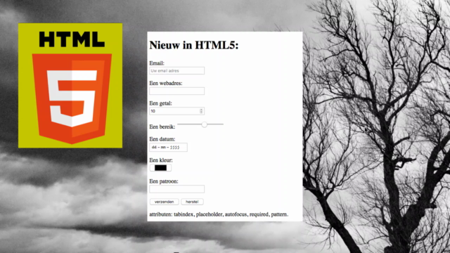 Basiscursus HTML5 – Screenshot 3
