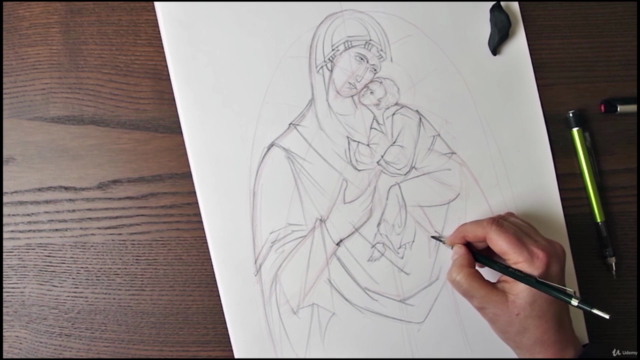 Byzantine Iconography Series 9 (P1) : Theotokos and Christ – Screenshot 4
