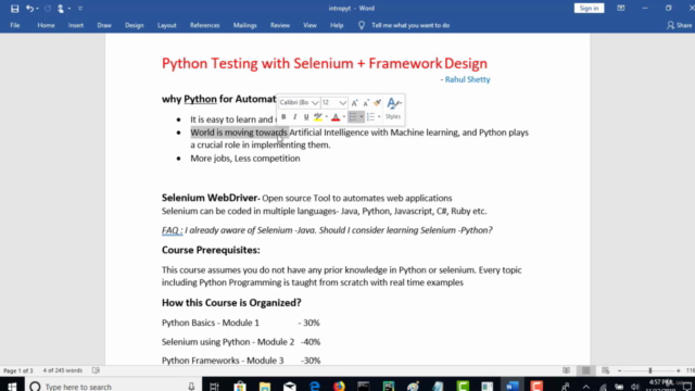 Selenium Webdriver with PYTHON from Scratch + Frameworks – Screenshot 1
