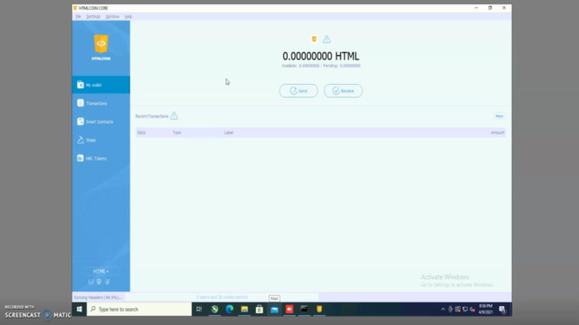 Learn Everything About The HTMLCOIN Desktop/QT Wallet – Screenshot 2