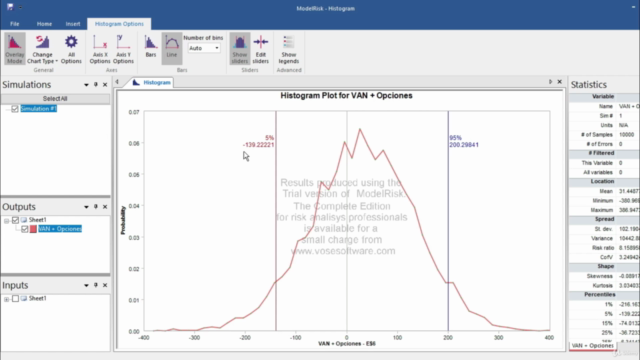 Aplicaciones del Método Montecarlo en Finanzas con ModelRisk – Screenshot 3