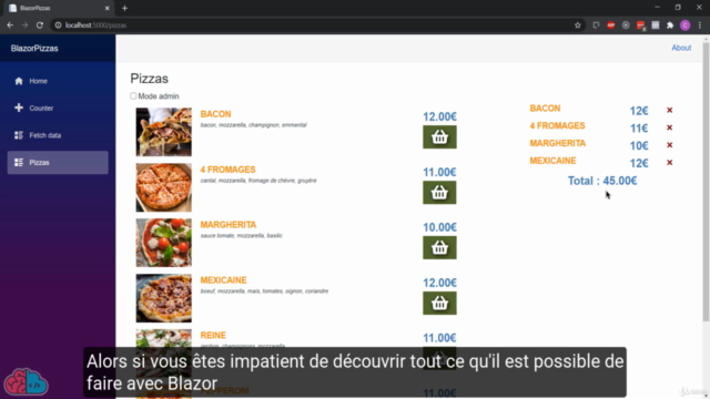 Des sites webs dynamiques avec Blazor Server en C# et .NET – Screenshot 4