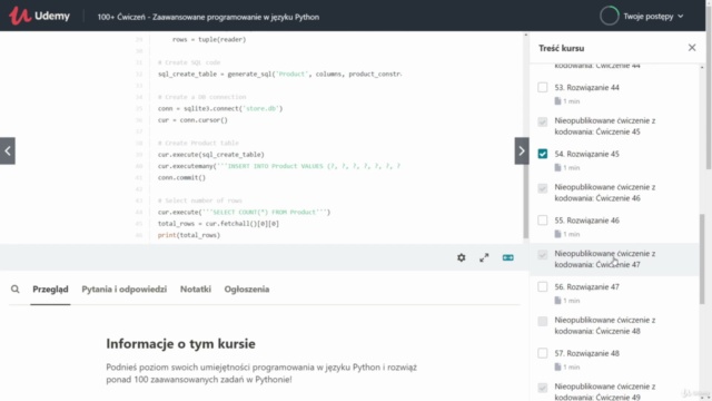 100+ Ćwiczeń - Zaawansowane programowanie w języku Python – Screenshot 3