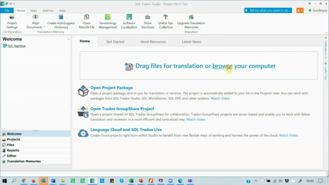 Trados Studio 2024 Intermediate Training Localisation – Screenshot 1