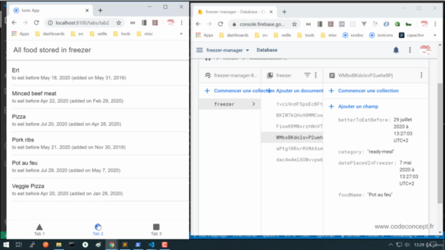 Ionic 5 par la pratique – Screenshot 2