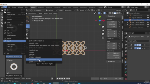 Jewellery Design Blender 4 Parametric Smart Objects – Screenshot 4