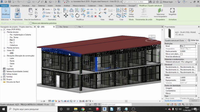 Steel frame casa de 2 pavimentos – Screenshot 1