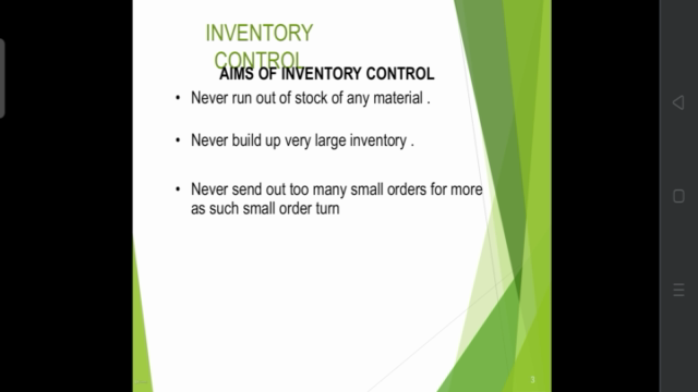 Inventory control techniques – Screenshot 2