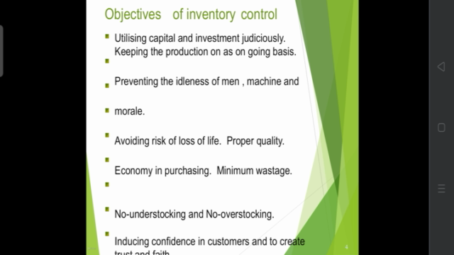 Inventory control techniques – Screenshot 3