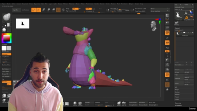 ZBrush desde 0 para Personajes 3D Estilizados – Screenshot 1