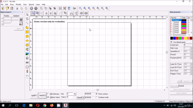 Fiber Laser Training Set Ezcad – Screenshot 1