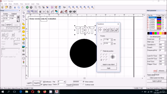 Fiber Laser Training Set Ezcad – Screenshot 4