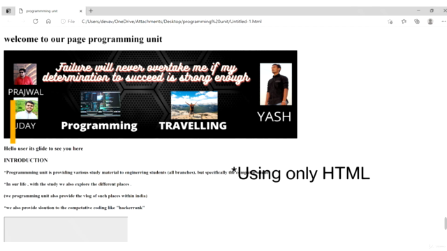 web development course (Frontend development) – Screenshot 3