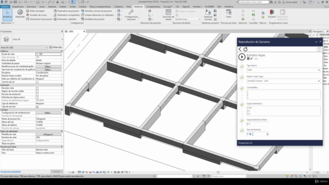Script Dynamo: Armadura Estribos en Vigas – Screenshot 2