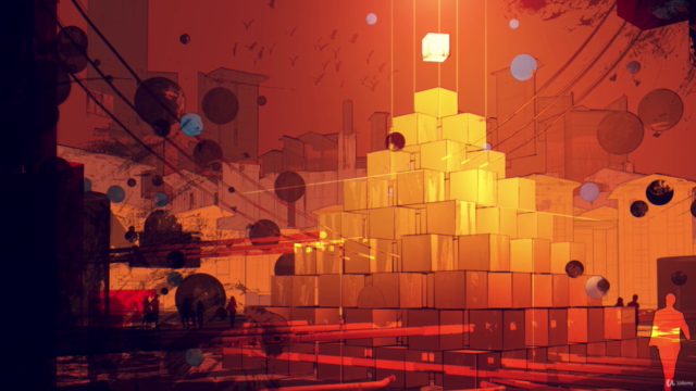 Illustrate a Dystopian City, Painting Techniques + Cinema 4D – Screenshot 1