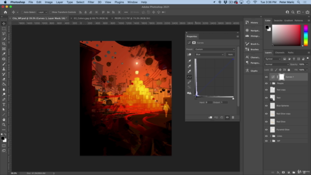 Illustrate a Dystopian City, Painting Techniques + Cinema 4D – Screenshot 4