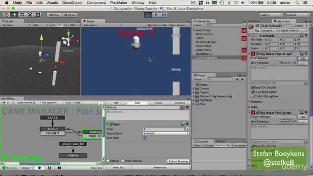Create Flappy Game Mechanics with Unity & PlayMaker - Screenshot_01