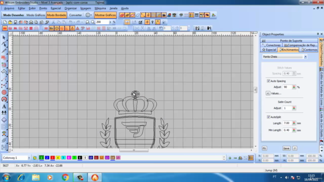 Matrizes de bordado com wilcom desenho profissional – Screenshot 3