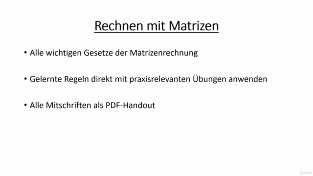 Rechnen mit Matrizen - Grundlagen der Matrix-Rechnung – Screenshot 4