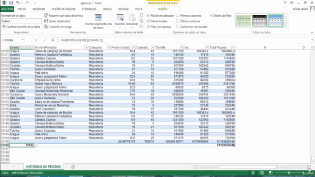 Tablas Dinámicas y Análisis de Datos en Microsoft Excel – Screenshot 1