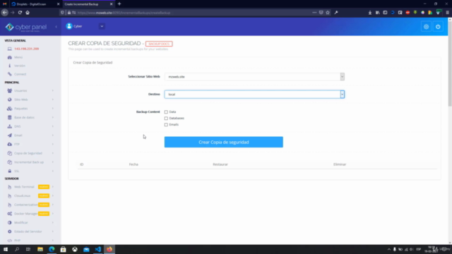 Administra de forma fácil tu propio VPS con CyberPanel – Screenshot 4