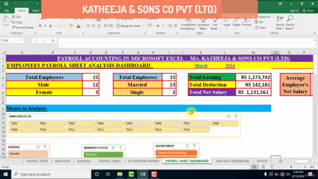 Payroll Accounting With Visually Effective Excel Dashboards – Screenshot 4
