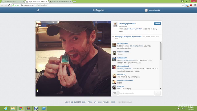 Build a photo web app using Instagram API in Node.js – Screenshot 4
