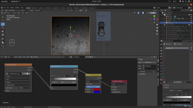 Blender VFX Tutorial: Rig & Animate a Realistic Car in Real – Screenshot 3