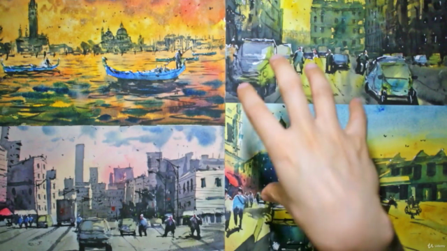 Urban Landscapes In Watercolor: Atmosphere and Vibrancy – Screenshot 1