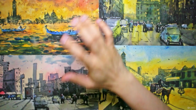 Urban Landscapes In Watercolor: Atmosphere and Vibrancy – Screenshot 2