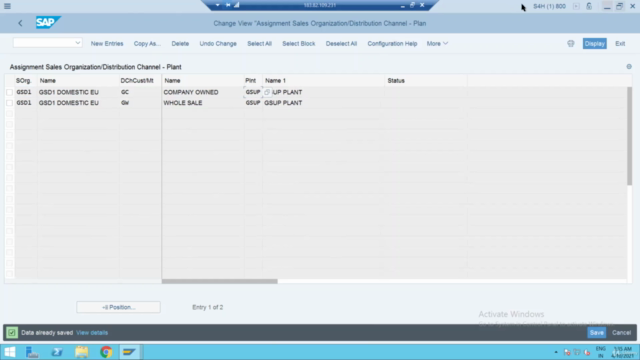 SAP S4 HANA Intercompany Sale, Consignment Sale – Screenshot 1