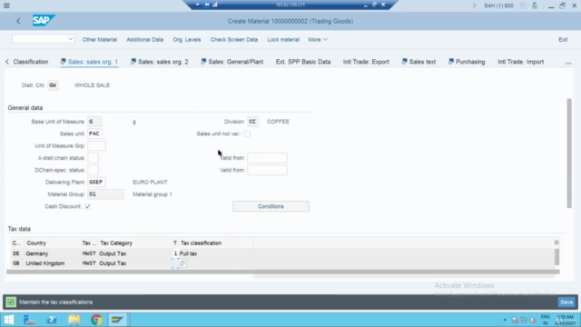 SAP S4 HANA Intercompany Sale, Consignment Sale – Screenshot 2