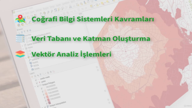 Temel Seviye QGIS Coğrafi Bilgi Sistemleri (GIS/CBS) Eğitimi – Screenshot 3